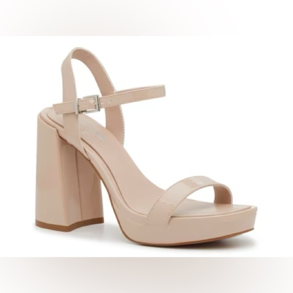 🆕Mix No. 6 | Women’s NWT Nude Blush Block Heel Sandals 6.5